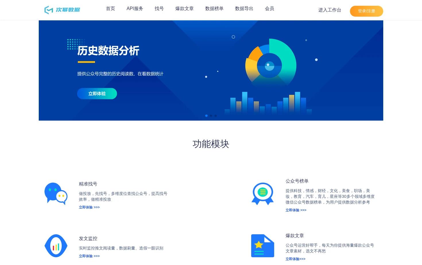 次幂数据 页面快照